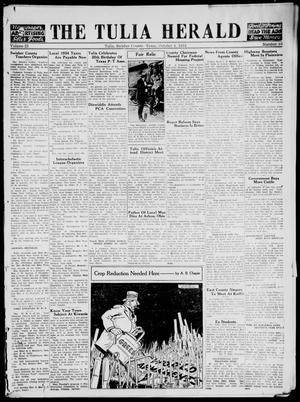 The Tulia Herald (Tulia, Tex), Vol. 25, No. 40, Ed. 1, Thursday, October 4, 1934