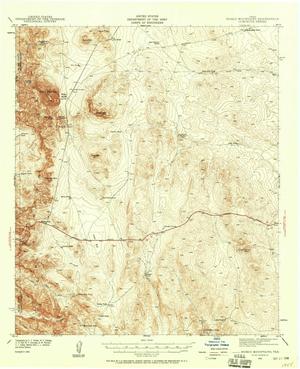 Primary view of object titled 'Heuco Mountains Quadrangle'.