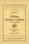 Book: Catalog of Abilene Christian College, 1929-1930
