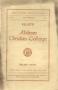 Thumbnail image of item number 1 in: 'Catalog of Abilene Christian College, 1926-1927'.