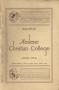Thumbnail image of item number 1 in: 'Catalog of Abilene Christian College, 1923-1924'.