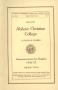 Book: Catalog of Abilene Christian College, 1936-1937