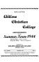 Book: Catalog of Abilene Christian College, 1944