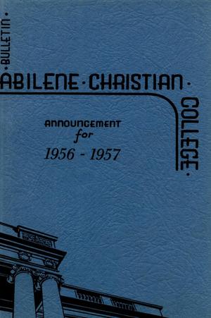 Primary view of Catalog of Abilene Christian College, 1956-1957
