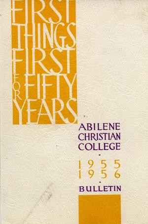 Primary view of Catalog of Abilene Christian College, 1955-1956