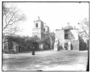 [Mission Concepcion, with Franciscan Friar]