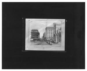 Primary view of object titled '[Alamo Plaza at Houston Street]'.