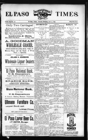 El Paso International Daily Times. (El Paso, Tex.), Vol. Tenth Year, No. 146, Ed. 1 Thursday, June 19, 1890
