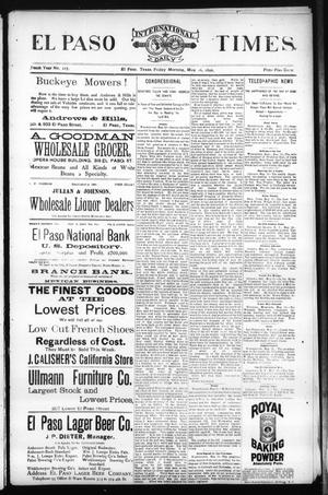 El Paso International Daily Times. (El Paso, Tex.), Vol. Tenth Year, No. 117, Ed. 1 Friday, May 16, 1890