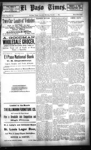 El Paso Times. (El Paso, Tex.), Vol. NINTH YEAR, No. 234, Ed. 1 Saturday, October 12, 1889