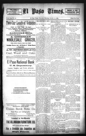 El Paso Times. (El Paso, Tex.), Vol. NINTH YEAR, No. 232, Ed. 1 Thursday, October 10, 1889