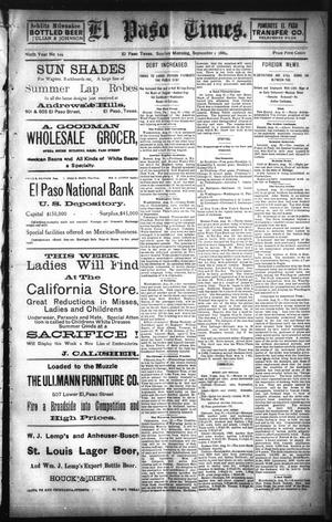 El Paso Times. (El Paso, Tex.), Vol. NINTH YEAR, No. 109, Ed. 1 Sunday, September 1, 1889