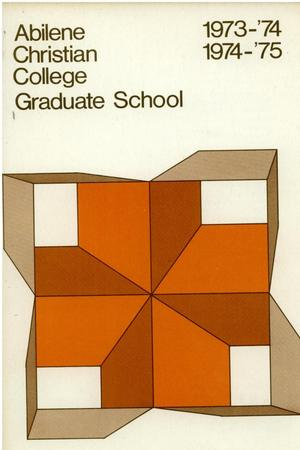 Catalog of Abilene Christian College, 1973-1975
