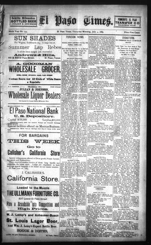 El Paso Times. (El Paso, Tex.), Vol. NINTH YEAR, No. 153, Ed. 1 Thursday, July 4, 1889