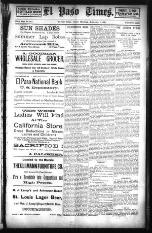 El Paso Times. (El Paso, Tex.), Vol. NINTH YEAR, No. 203, Ed. 1 Friday, September 6, 1889