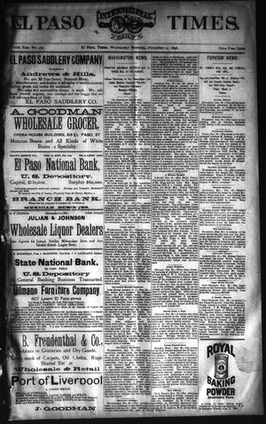 El Paso International Daily Times. (El Paso, Tex.), Vol. TENTH YEAR, No. 304, Ed. 1 Wednesday, December 24, 1890