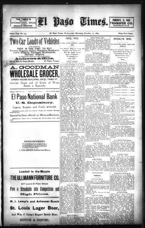 El Paso Times. (El Paso, Tex.), Vol. NINTH YEAR, No. 237, Ed. 1 Wednesday, October 16, 1889