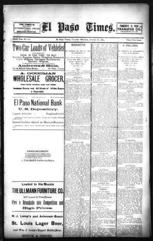 El Paso Times. (El Paso, Tex.), Vol. NINTH YEAR, No. 230, Ed. 1 Tuesday, October 8, 1889