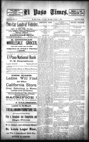 El Paso Times. (El Paso, Tex.), Vol. NINTH YEAR, No. 226, Ed. 1 Thursday, October 3, 1889