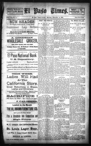 El Paso Times. (El Paso, Tex.), Vol. NINTH YEAR, No. 211, Ed. 1 Sunday, September 15, 1889