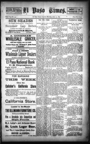 El Paso Times. (El Paso, Tex.), Vol. NINTH YEAR, No. 145, Ed. 1 Tuesday, June 25, 1889