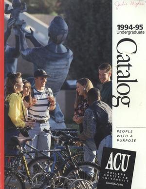 Catalog of Abilene Christian University, 1994-1995