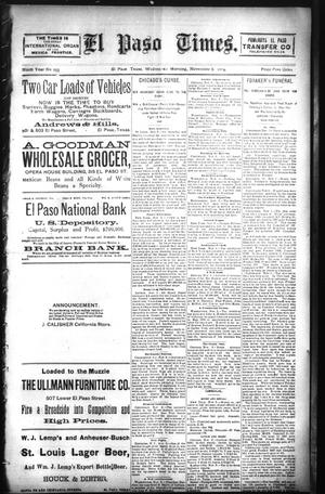 El Paso Times. (El Paso, Tex.), Vol. NINTH YEAR, No. 255, Ed. 1 Wednesday, November 6, 1889