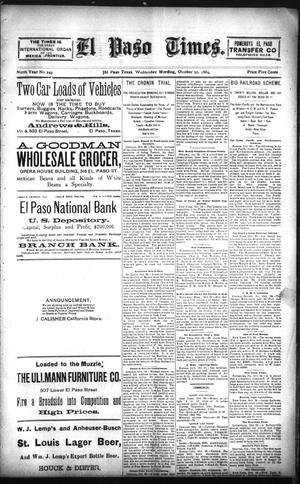 El Paso Times. (El Paso, Tex.), Vol. NINTH YEAR, No. 249, Ed. 1 Wednesday, October 30, 1889