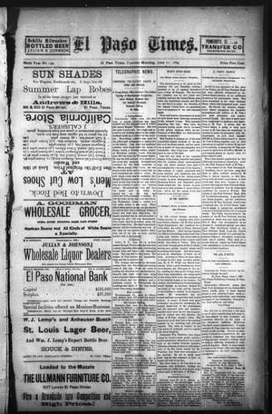 El Paso Times. (El Paso, Tex.), Vol. NINTH YEAR, No. 134, Ed. 1 Tuesday, June 11, 1889