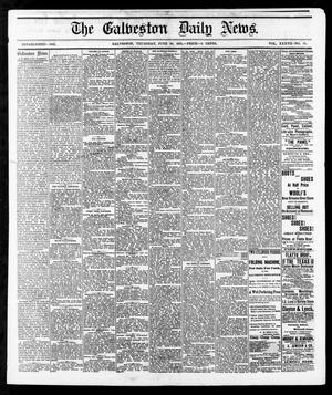 Primary view of object titled 'The Galveston Daily News. (Galveston, Tex.), Vol. 37, No. 76, Ed. 1 Thursday, June 20, 1878'.