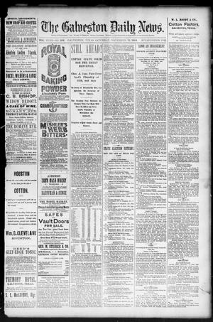 The Galveston Daily News. (Galveston, Tex.), Vol. 43, No. 206, Ed. 1 Saturday, November 15, 1884