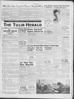 The Tulia Herald (Tulia, Tex), Vol. 49, No. 29, Ed. 1, Thursday, July 10, 1958