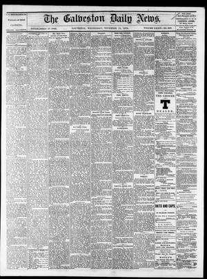 Primary view of object titled 'The Galveston Daily News. (Galveston, Tex.), Vol. 34, No. 265, Ed. 1 Wednesday, November 11, 1874'.