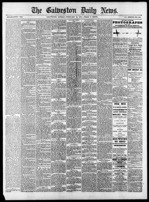 Primary view of object titled 'The Galveston Daily News. (Galveston, Tex.), Vol. 37, No. 283, Ed. 1 Sunday, February 16, 1879'.