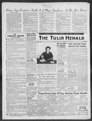 Primary view of object titled 'The Tulia Herald (Tulia, Tex), Vol. 49, No. 1, Ed. 1, Thursday, January 2, 1958'.