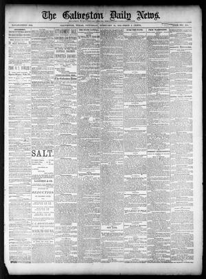 The Galveston Daily News. (Galveston, Tex.), Vol. 39, No. 286, Ed. 1 Saturday, February 19, 1881