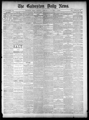 Primary view of object titled 'The Galveston Daily News. (Galveston, Tex.), Vol. 39, No. 278, Ed. 1 Thursday, February 10, 1881'.