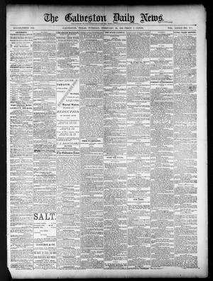 Primary view of object titled 'The Galveston Daily News. (Galveston, Tex.), Vol. 39, No. 288, Ed. 1 Tuesday, February 22, 1881'.