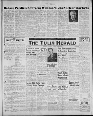 Primary view of object titled 'The Tulia Herald (Tulia, Tex), Vol. 53, No. 52, Ed. 1, Thursday, December 28, 1961'.