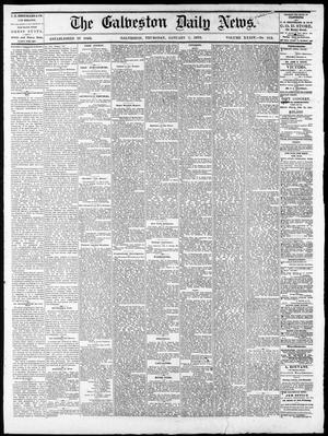 Primary view of object titled 'The Galveston Daily News. (Galveston, Tex.), Vol. 34, No. 312, Ed. 1 Thursday, January 7, 1875'.