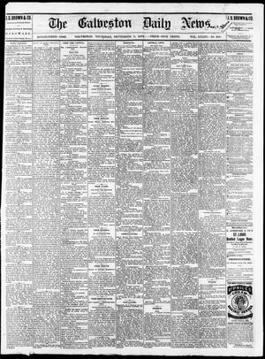 Primary view of object titled 'The Galveston Daily News. (Galveston, Tex.), Vol. 34, No. 207, Ed. 1 Thursday, September 9, 1875'.