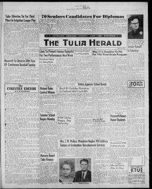 Primary view of object titled 'The Tulia Herald (Tulia, Tex), Vol. 52, No. 21, Ed. 1, Thursday, May 25, 1961'.