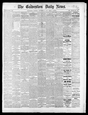 Primary view of object titled 'The Galveston Daily News. (Galveston, Tex.), Vol. 37, No. 206, Ed. 1 Tuesday, November 19, 1878'.