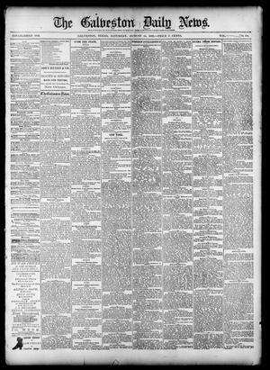 Primary view of object titled 'The Galveston Daily News. (Galveston, Tex.), Vol. 39, No. 124, Ed. 1 Saturday, August 14, 1880'.
