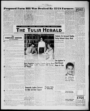 The Tulia Herald (Tulia, Tex), Vol. 54, No. 14, Ed. 1, Thursday, April 5, 1962