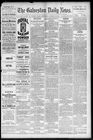 The Galveston Daily News. (Galveston, Tex.), Vol. 43, No. 189, Ed. 1 Wednesday, October 29, 1884
