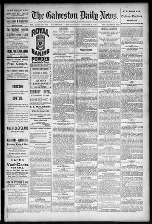 The Galveston Daily News. (Galveston, Tex.), Vol. 43, No. 164, Ed. 1 Saturday, October 4, 1884