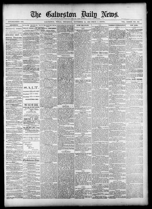 The Galveston Daily News. (Galveston, Tex.), Vol. 39, No. 212, Ed. 1 Thursday, November 25, 1880