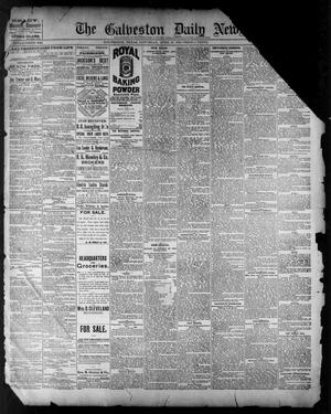 Primary view of object titled 'The Galveston Daily News. (Galveston, Tex.), Vol. 43, No. 27, Ed. 1 Saturday, April 19, 1884'.