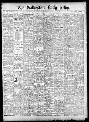 Primary view of The Galveston Daily News. (Galveston, Tex.), Vol. 39, No. 149, Ed. 1 Sunday, September 12, 1880
